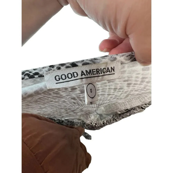 Good American The Runaround Wrap Dress Python Print Size 0 / XS - Picture 10 of 12